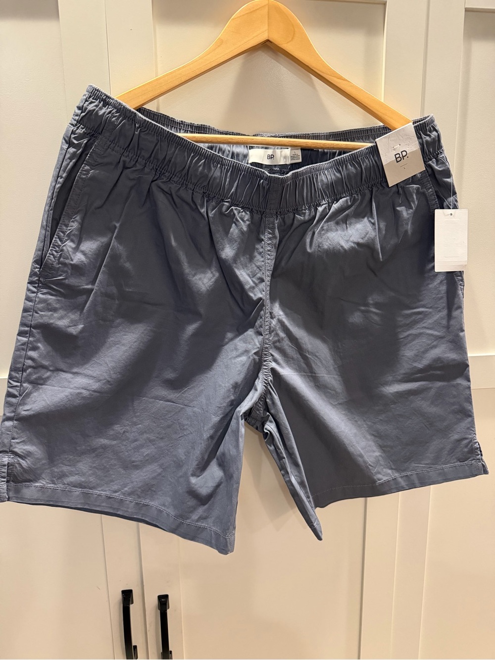 BP Men’s Elastic Waist Blue Shorts